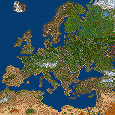 Карта Европы в 9-11 веках
