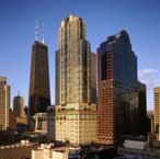 Небоскребы центральной части города Чикаго фото с сайта городской администрации